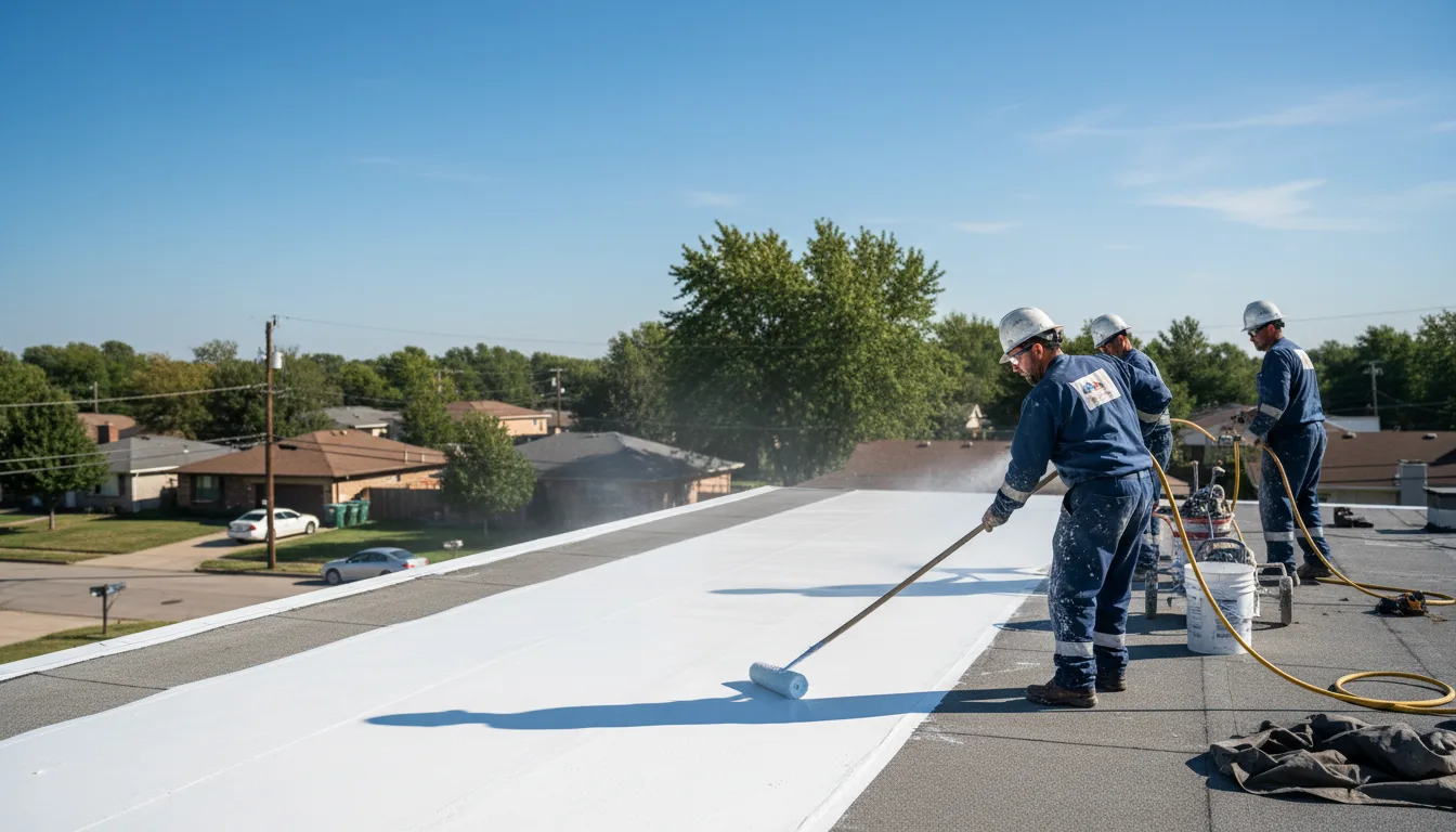 Commercial roof coating in Frankfort, MI near me